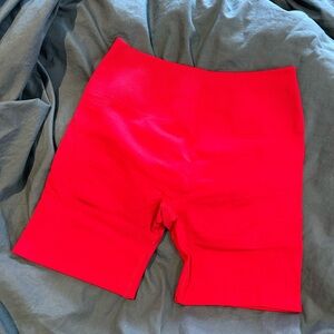 Aurola Red Bike Shorts, S